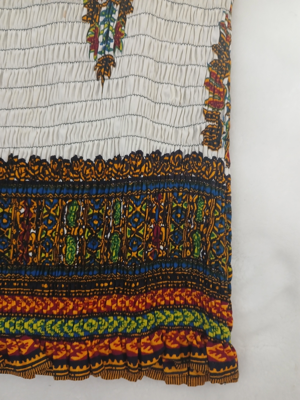 Handmade Multicolor African Print Two-Piece Maxi Skirt Set Small NEW - Picture 3 of 10